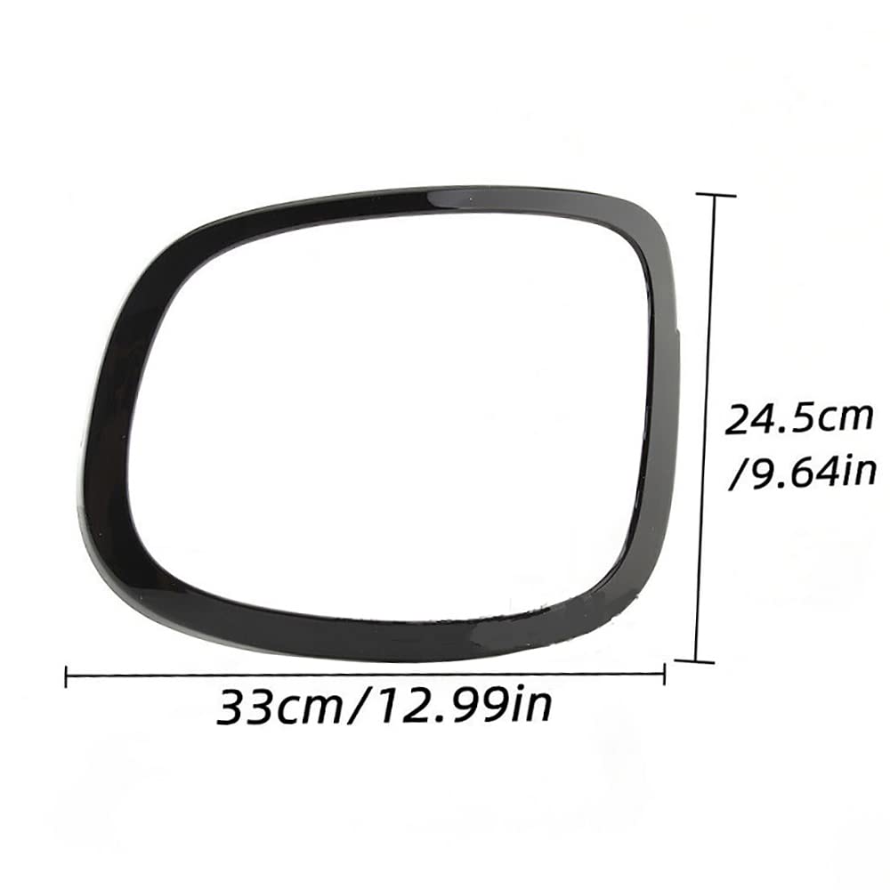 Riloer Coperture Fanali Posteriori, Coppia Di Fanale Posteriore Posteriore Surround Trim Compatibile con BMW Compatibile con Mini Cooper F55 F56 2014-2022, Sostituzione Della Luce Posteriore