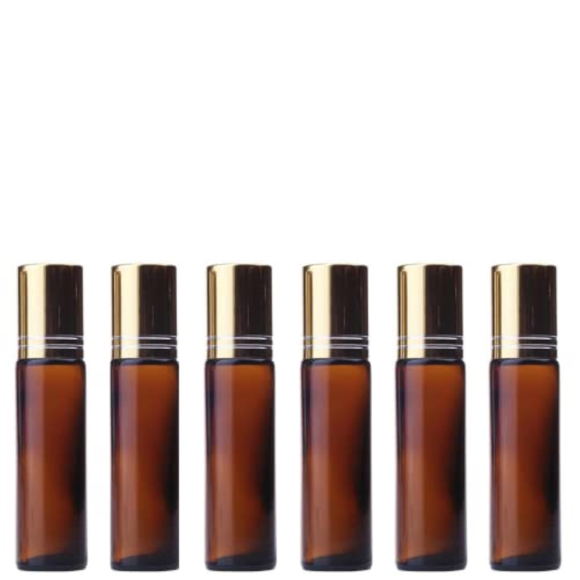 Multipurpose Amber Roll On Glass Bottle with Steel Ball