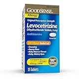 Good Sense Levocetirizine Dihydrochloride Tablets, Antihistamine, 5 mg, 35 Count (Pack of 1)