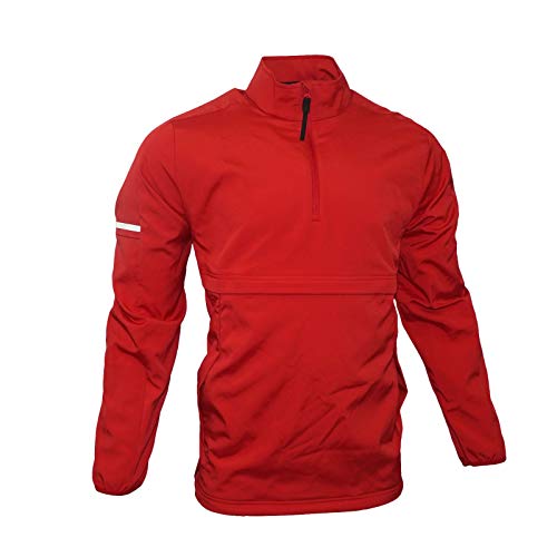 adidas Men's Game Built Woven 1/4 Zip Jacket - Power Red - Large