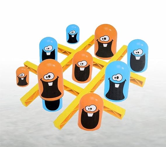 Best Fun Tic Tac Stack Mind Challenging Strategy Family Board Game for Kids & Adults