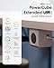 Power Strip, Allocacoc PowerCube |Extended|, 4 Outlets 2 USB Ports, 10 feet Cable, Surge Protection, Mounting Dock, Compact for Travel, Home and Office, Space Saving, ETL Certified …