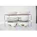 Kitchen Pantry, Countertop Organizer Storage Shelves, Raised Cabinet Shelf Racks - for Food, Dishes, Plates, Dishes, Bowls, Mugs, Glasses Non-skid Feet (2 Pieces, 16 x 8 x 4 inch (Medium))