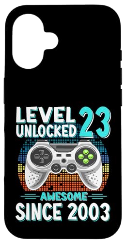 Level 23 Unlocked Birthday 23 Years Old Gifts 23rd Birthday �X�}�z�P�[�X iPhone 16 �p