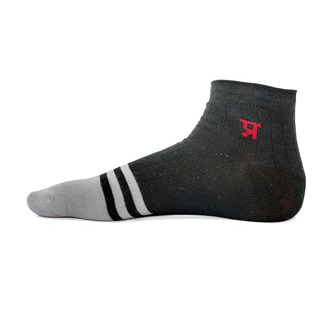 Image of PRASTHAN Sports Unisex Nylon Cotton Ankle Length Socks Made With Breathable Anti Odour & Moisture Absorbent Combed Cotton with a Extra Durable.