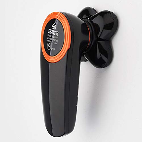 Lurrose À prova d'água recarregável 5 cabeças flutuante masculino barbeador elétrico barba aparador