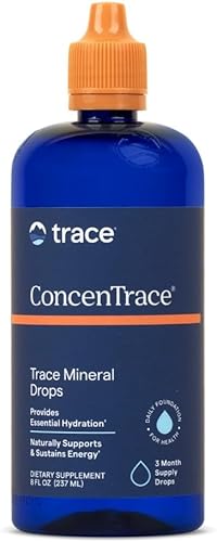 Miniatura 6 de Trace Minerals Gotas ConcenTrace para hidratación y glicinato de magnesio para apoyo muscular, óseo y para dormir, suministro para 96 días.