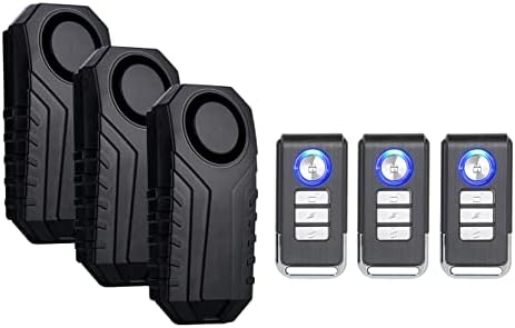 Alarme Antivol Sans Fil Avec Vibration - 110 DB, Rechargeable USB-C, Télécommande 20 M - Pour Vélo, Voiture, Scooter, Moto