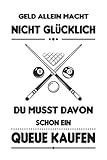 Billard Snooker Pool Billardkugel Queue Geschenk Notizbuch
