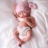 BABESIDE Silicone Baby Doll - 16 Inch (Weight 4.9 Lb) Reborn Baby Dolls Silicone Full Body Platinum Silicone Weighted Realistic Sleeping Newborn Lifelike Preemie Doll Gift Collectors & Kids Age 3+