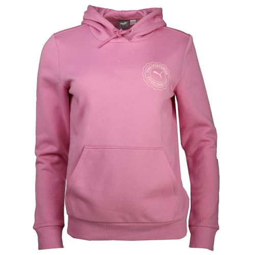 PUMA Womens Emblem Hoodie Casual - Pink
