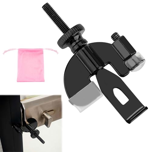 Fantasyon Black Portable Door Lock Travel Lock, Heavy Duty, Solid, Additional Safety and Privacy, Compact, Easy to Install, Securing Doors in Temporary or Shared Living Spaces