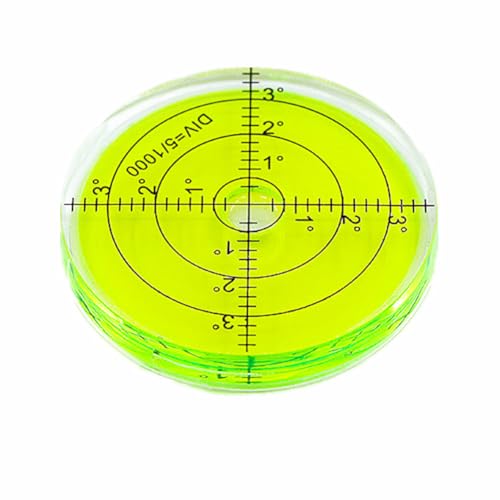 SIZIKJXGHWYI Bubble Spirit Level 66MM Degree Marked Surface Circular Level Bubble Measuring Layout Tools