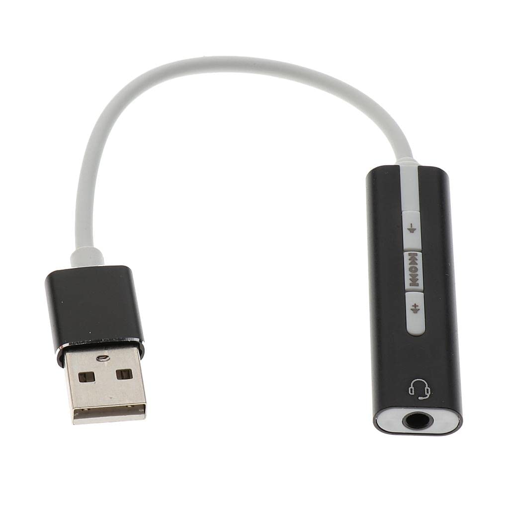 External Virtual 7.1Ch USB 2.0 Stereo Sound Card Audio Adapter with Mic Hole BlackCollectibles-image-20