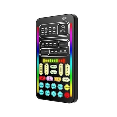 H i9 Voice Changer Mini Multiple Audio Effect -Compatible Live Sound Cards -Thin Portable Live Sound Card Mic Tool