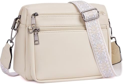 Crossbody Purses for Women Trendy,Vegan Leather Crossbody Bags,Cell Phone Camera Shoulder Handbags with Card Slots