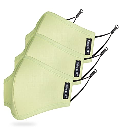 Image of FLYING BERRY Comfortable Anti Pollution Multi Layers Washable Linen Face Mask