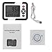 Akozon Digital CO2 Monitor Analyzer HT-2000 9999ppm Temperatura Relativa Monitor Humedad Logger de Datos Medidor/ Termómetro/ Higrómetro Temperatura del Aire Humedad Datalo