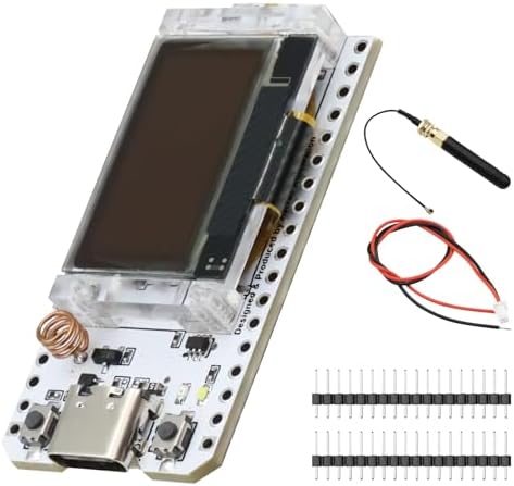LoRa ESP32 Development Board Meshtastic LoRa ESP32 Module with ESP32 OLED Display and Antenna USB 240MHz Bluetooth WiFi Module 1262 Chip 863 928MHz Dual-Core IOT Board Compatible with