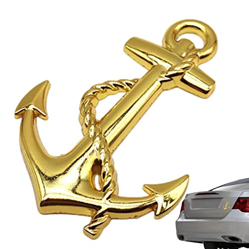 cypreason Fartyg ankare metall bildekal | dörrdekal med metalllogotyp på sidan och logotyp på baksidan, kaross-stötfångare, ankardekal för universella bilar