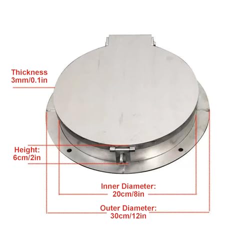 Plaque de drainage extérieure pour cour résidentielle en acier inoxydable 8 po