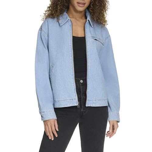 Image of Levi's Women's Zip Up Utility Jacket with Collar