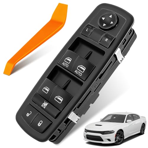 Dacall Power Window Switch Fit for Ram 1500/2500/3500 (2016-2018) Dodge Charger (2011-2019) Chrysler 200 (2015-2017) Chrysler 300 (2011-2020) Front Driver Side Replaces 68139805AB 56046823AE