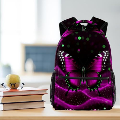 Mochila escolar a cuadros multicolor impermeable de 40cm para portátiles 5