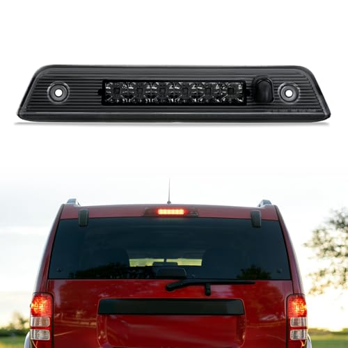 Image of Nilight Third Brake Light Tail High Mount 3rd Stop Lights Smoked Lens Compatible with Jeep Liberty 2008 2009 2010 2011 2012 Van SUV Rear Center Cab Lamp