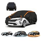 Funda Coche Exterior para Renault Clio(4116 * 1768 * 1451mm), Protección Solar, con Cremallera, A La Lluvia, Al Polvo, Aislamiento Térmico, Cuatro Estaciones