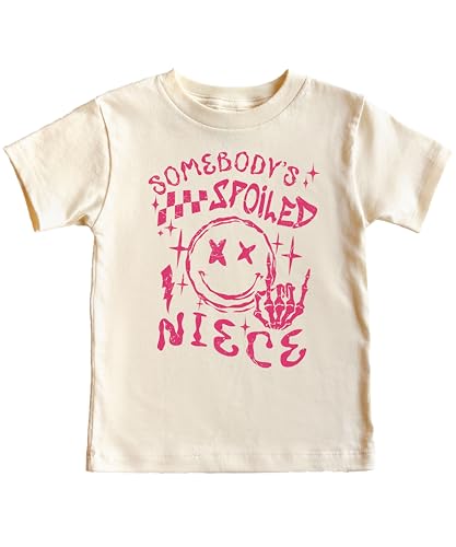 Sombodys Spoiled Niece Shirt for Youth and Toddler Girls Funny T-Shirt for Kids2