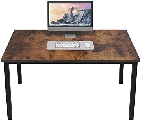 DlandHome 47inches Computer Desk Home Office Table Writing Desk Study Table Gaming Desk Worstation, Retro