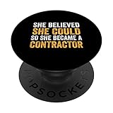 Sie glaubte, dass sie Auftragnehmerin hat PopSockets mit austauschbarem PopGrip