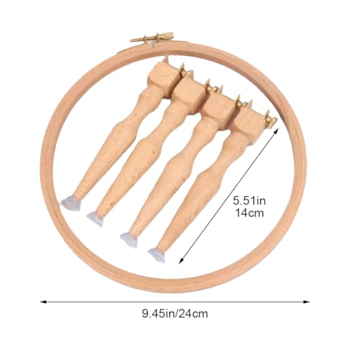 Marco de madera ajustable Hrippy y accesorios de aguja premium 5