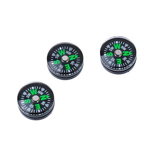 5X 15mm Brújula de Supervivencia de Botón Rellena de Líquido para Camping y Senderismo miniatura 5