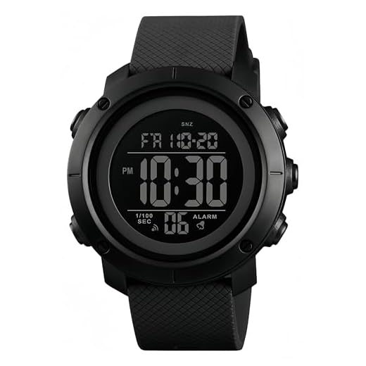 Relógio digital esportivo à prova d'água militar com luz traseira pequeno relógio masculino preto 1426, Preto, 1.77 Inch, esportivo