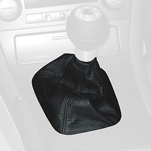 RedlineGoods Shift Boot - Automatic Compatible with Subaru Outback 2005-09. Tailor Made - not Universal. Genuine top-Grade Italian Black Suede (Alcantara) with Silver Thread