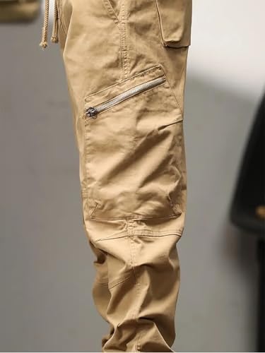 Image of Lymio Cargo for Men || Cotton Cargo Pant || Drawstring Waist Pant (Also Available in Plus Sizes) (89-92)