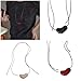 MHADBKH Elegant Love Heart Collar Necklace Sturdy Resin Fashion Jewelry Accessory Portable for Women Stylish Outfits Use