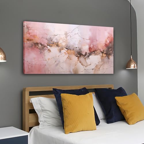 Peinture abstraite moderne encadrée pour salon chic et lumineux