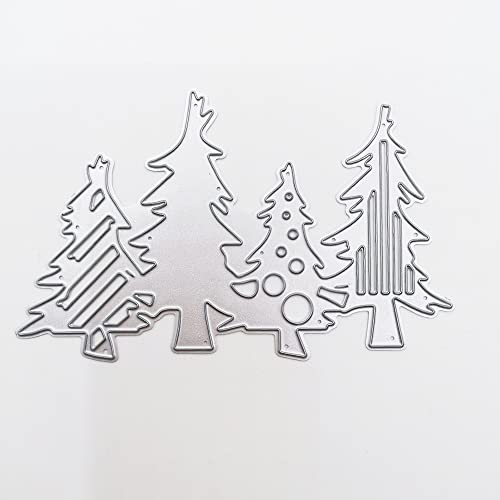 Christmas Tree Set Cutting Dies for Card Making Metal Die-Cuts Scrapbooking Tool DIY Craft Punch Template Embossing for Paper Album Decor - Thumbnail 5