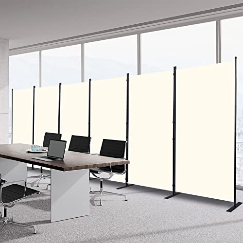 Room Divider 6 Panel-204''Wide,6FT Room Dividers and Folding Privacy Screen