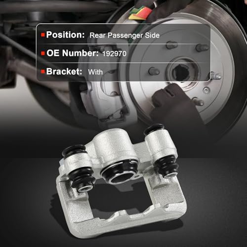 Image of cciyu Rear Right Disc Brake Caliper Assembly with Bracket 192970 | For Toyota For RAV4 L4 2.4L 2004-2005