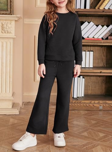 blibean Teen Girls Pant Sets Comfy Knit Clothes Outfits Fall Clothing Size 4-13 Years4