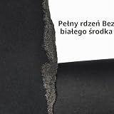 Papier 50 kg (110 funtów), gruby papier - idealny do sztuki, wyrobu kartek, rzemiosła i druku (czarny [60 arkuszy], A4 [300 GSM/110 funtów])