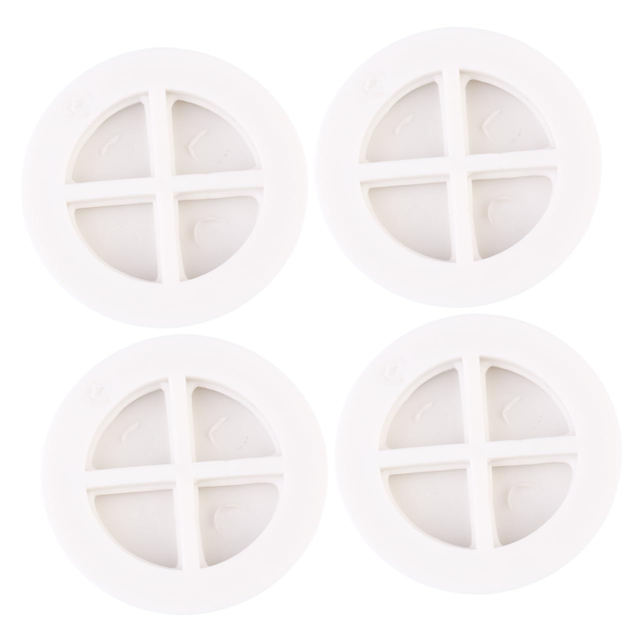 Uonlytech 4pcs Washing Machine Mat Pad Washer Dryer Anti-Slip Vibration Absorbing Floor Protector