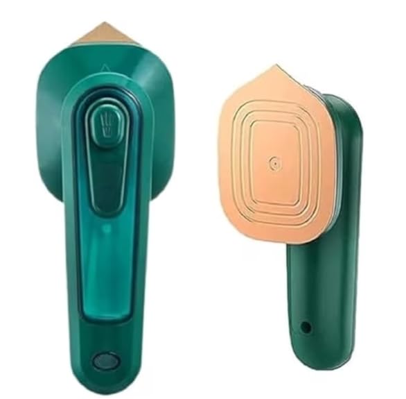 Image of Portable Micro Steam iron, green iron Handheld Garment Steamer, Dry And Wet Wrinkles Removing Lightweight Steamer for Home Office,Fast Heat Mini Ironing Machine