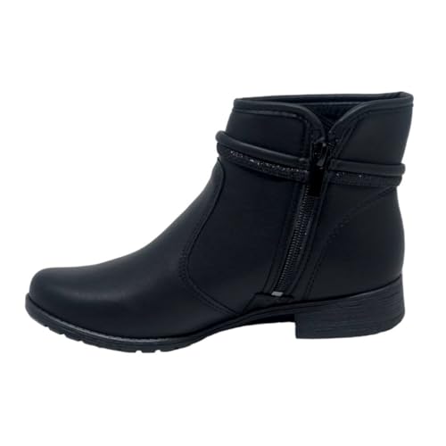 Bota Feminina Dakota Salto Baixo Cano Baixo Preto 36