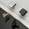 Amerdeco 10 Pack Brushed Satin Nickel Kitchen Cabinet Knobs Cabinet Hardware Single Hole Cabinet Pulls Dresser Knobs Square Drawer Knobs and Pulls for Bathroom Cabinets ZH0002