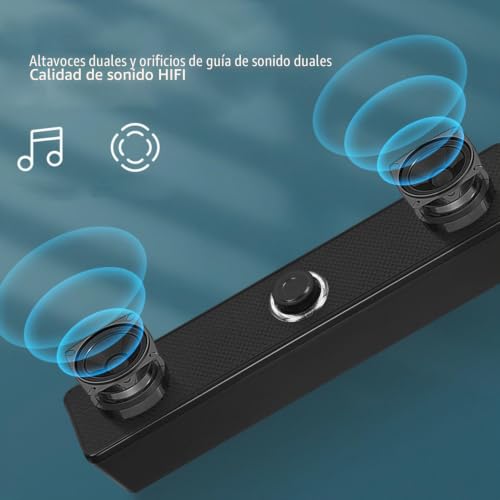 Barra de Sonido Bluetooth con Control de Volumen Ajustable Lazmin112 para PC 3